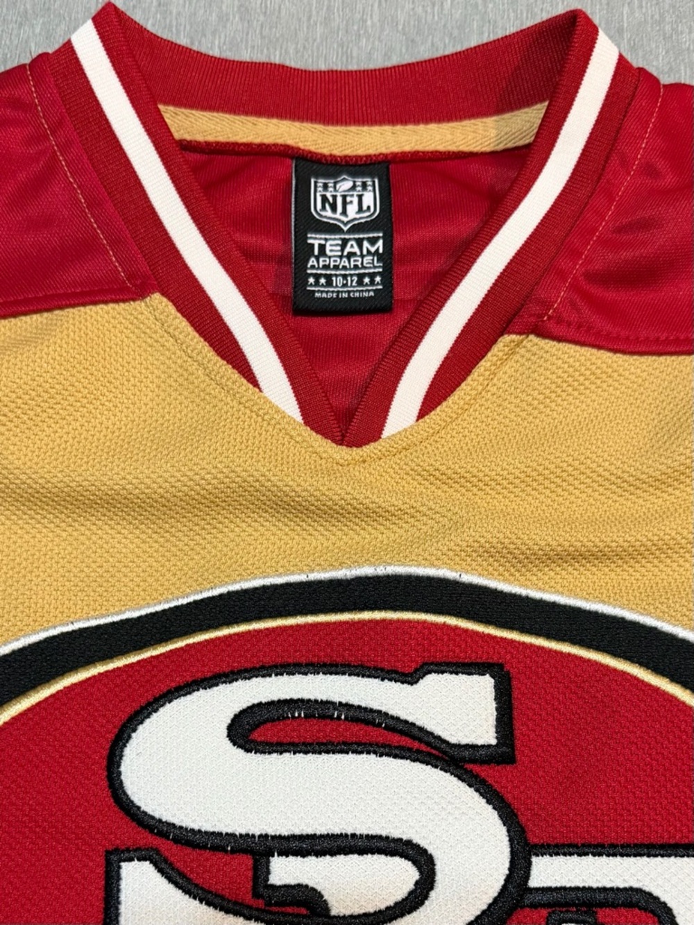 SF 49ers Youth Jersey 10-12 Red Gold NFL Team Apparel - Picture 6 of 8